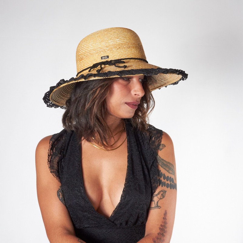 Women's straw hat with lace | Complit