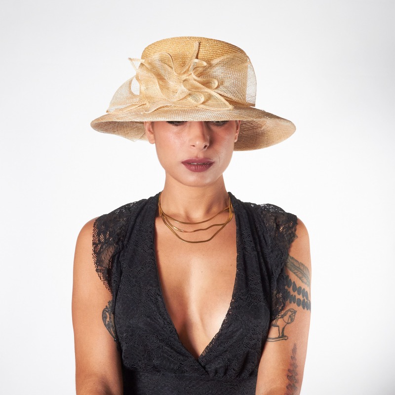 Elegant straw hat with bow | Complit